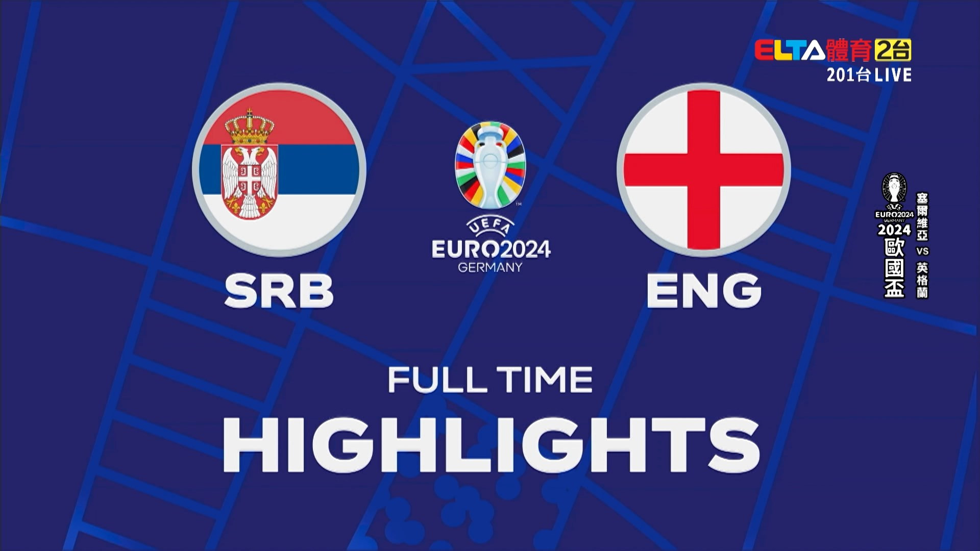 UEFA歐國盃 塞爾維亞 VS 英格蘭 C組第一輪(全場精華)