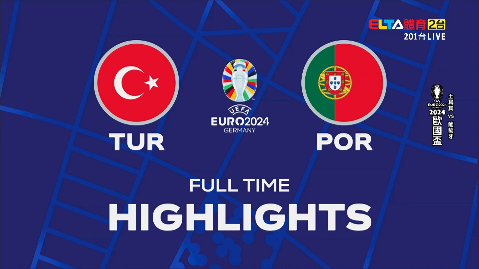 UEFA歐國盃 土耳其 VS 葡萄牙 F組第二輪(全場精華)