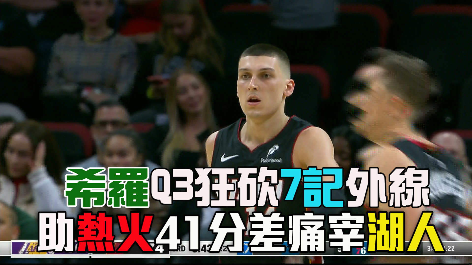 NBA希羅外線大爆發 熱火主場痛宰湖人  12/05