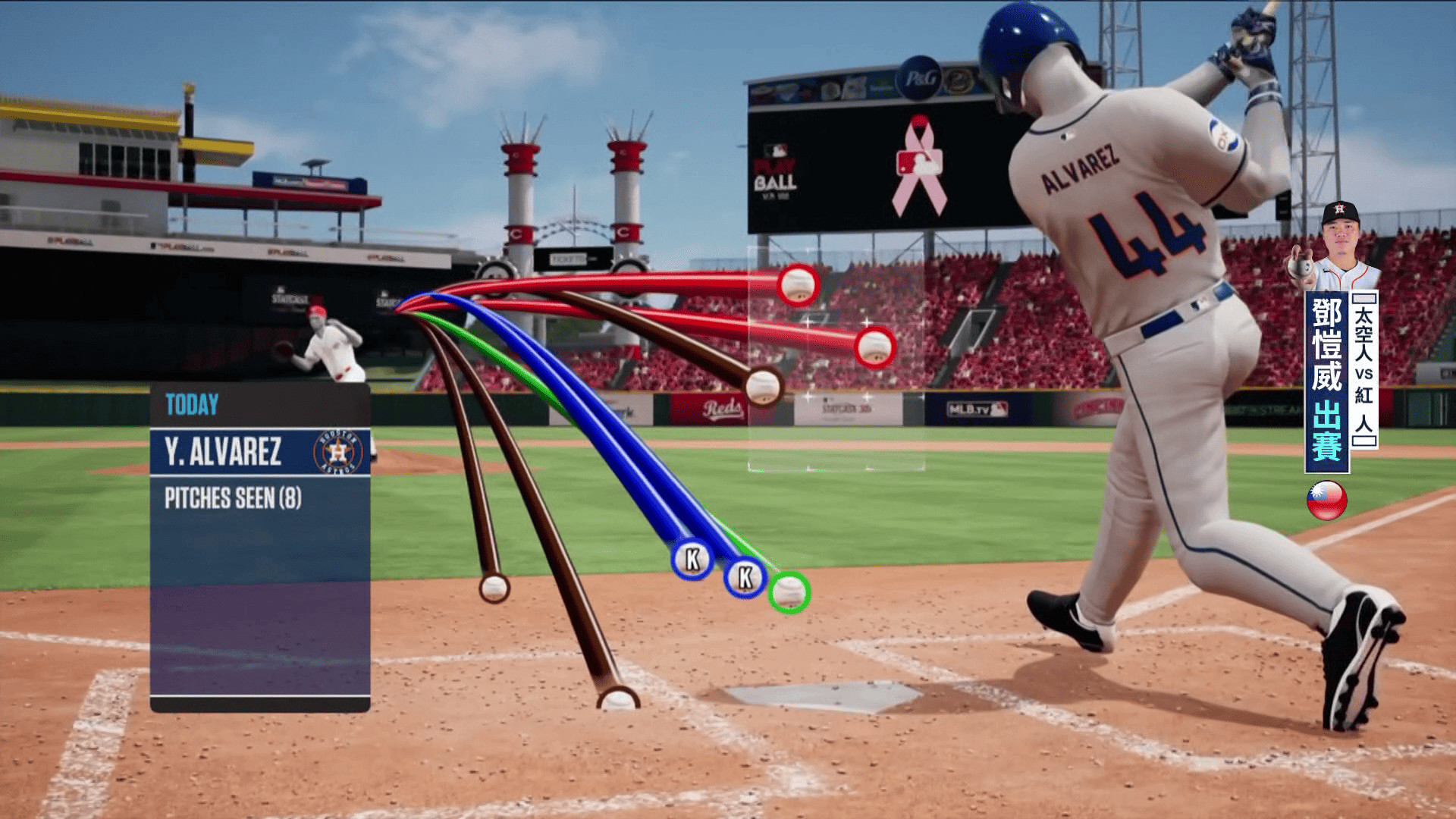 外角的致命吸引力 Y.Alvarez在外角套餐嗣後下連吞3K-2026MLB0511太空人VS紅人