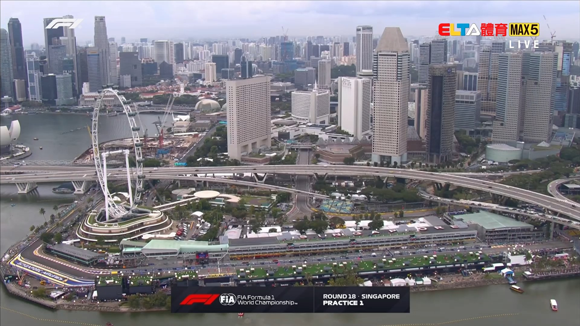 10/3 F1 新加坡站 第1節自由練習 (英文講評原音) 