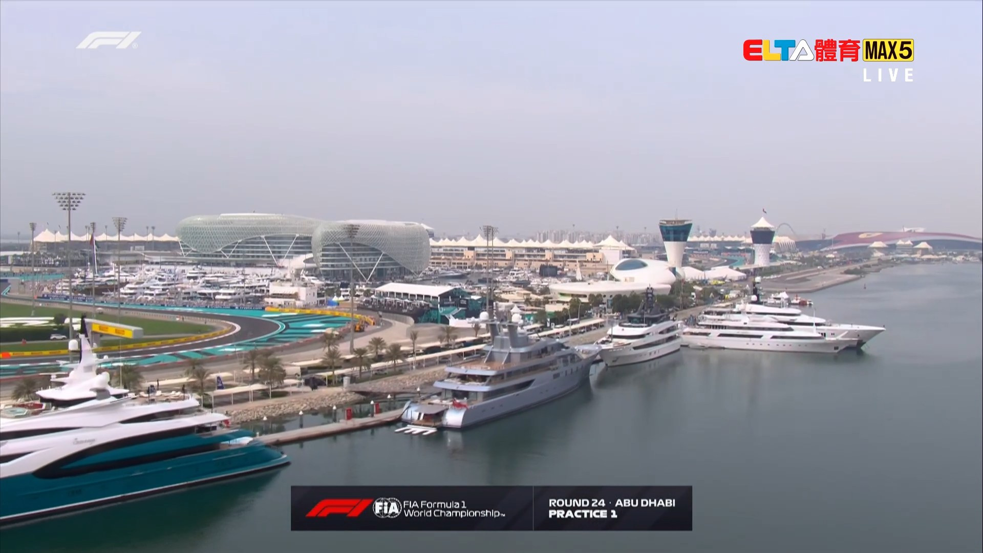 12/5 F1 阿布達比站 第1節自由練習 (英文講評原音)