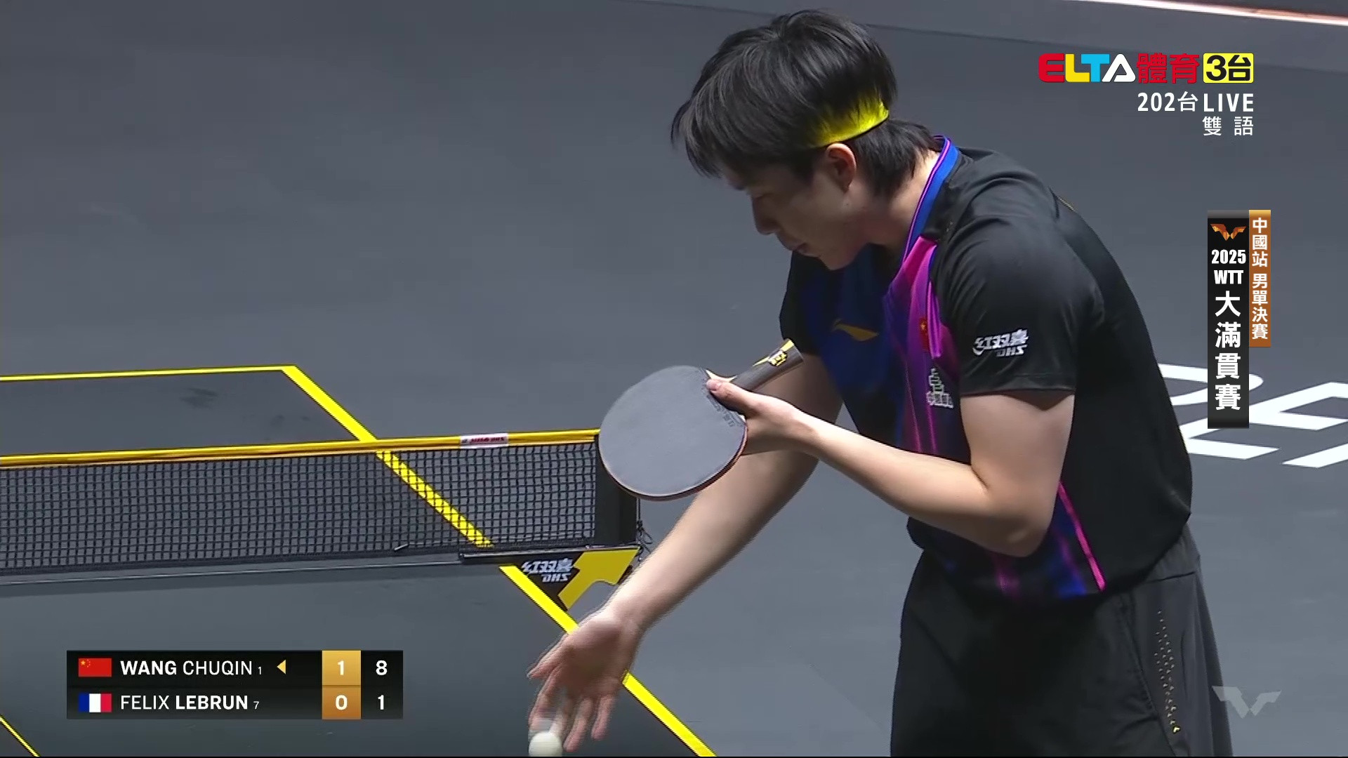 10/5 WTT大滿貫賽 中國站 男單決賽