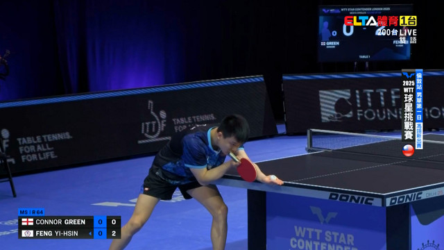 10/23 WTT球星挑戰賽 倫敦站 第一日(上)馮翊新 葉伊恬
