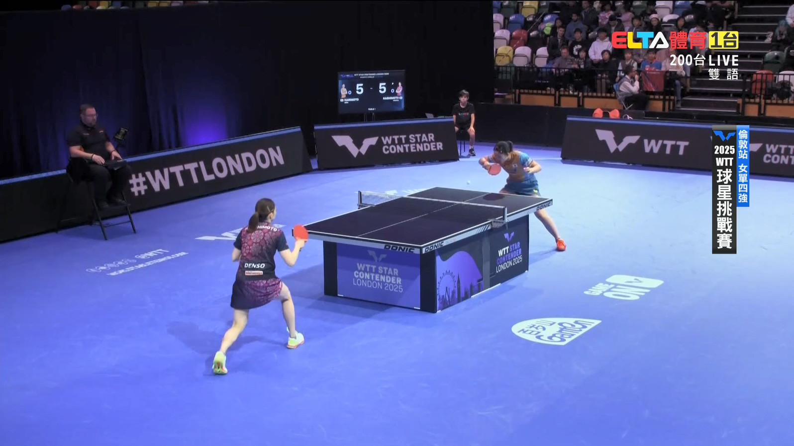 10/26 WTT球星挑戰賽 倫敦站 單打四強