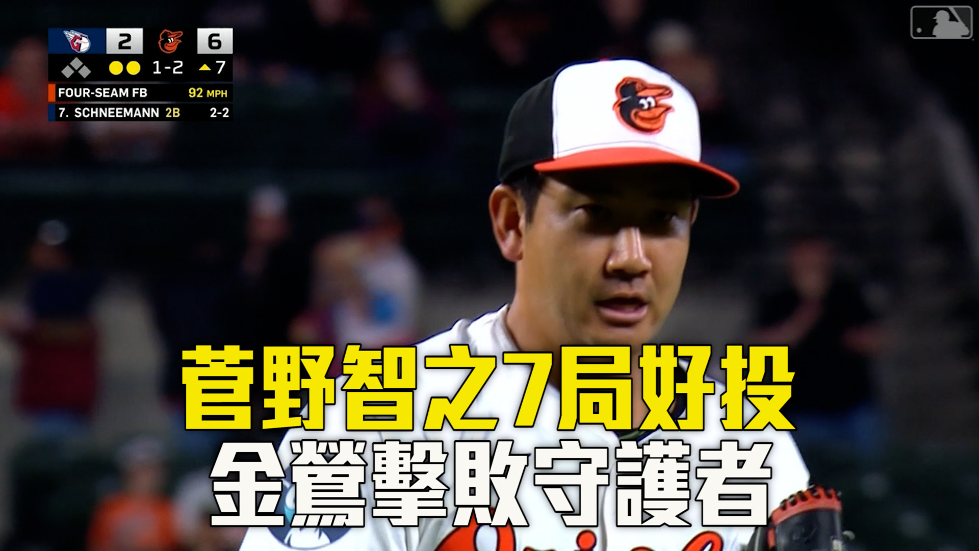 菅野智之7局好投 金鶯擊敗守護者