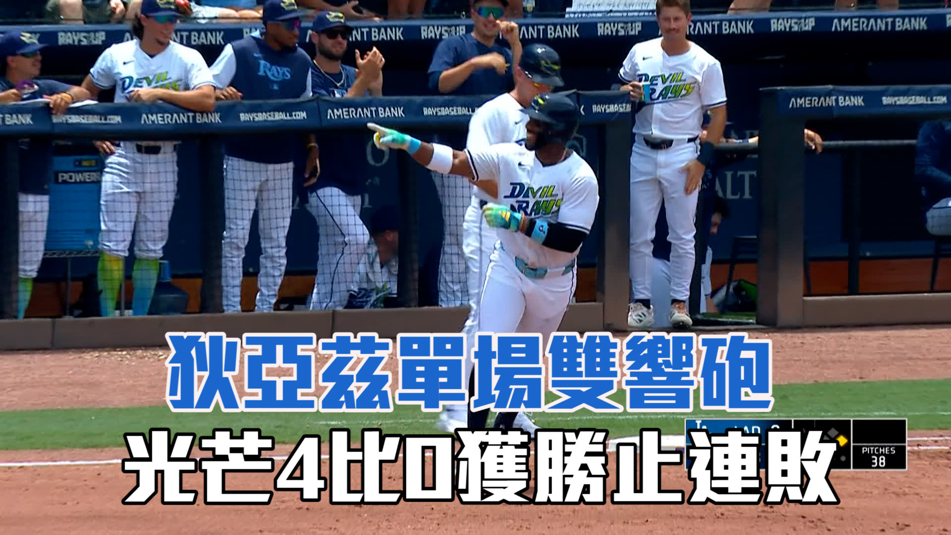 大谷敲安不敵狄亞茲雙響 光芒4：0勝道奇