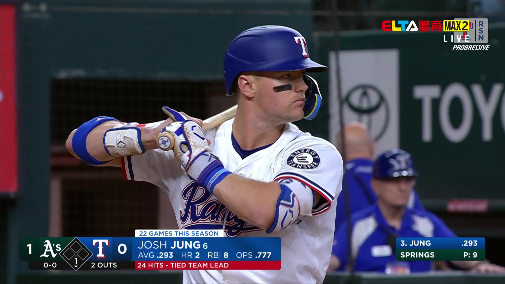 5/2 MLB 運動家 VS 遊騎兵 例行賽 (原音)