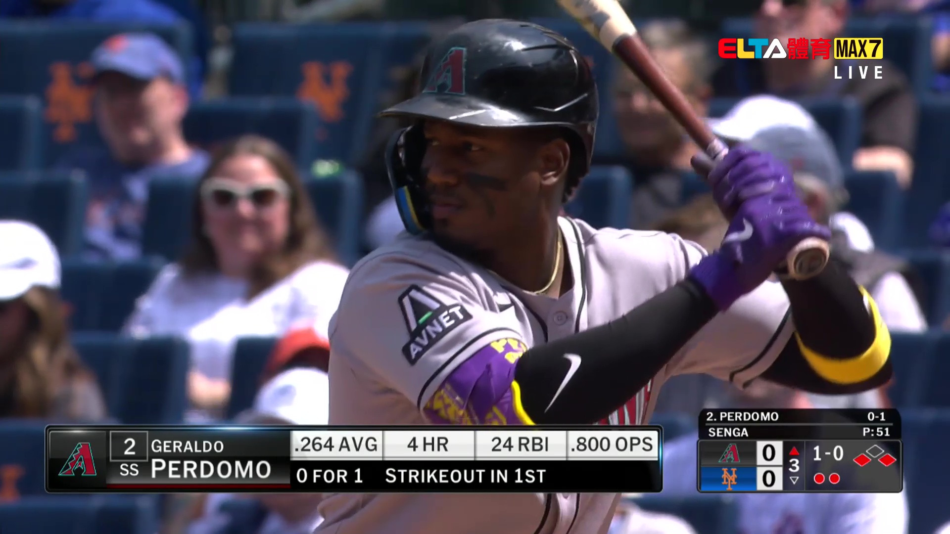 5/2 MLB 響尾蛇 VS 大都會 例行賽 (原音)