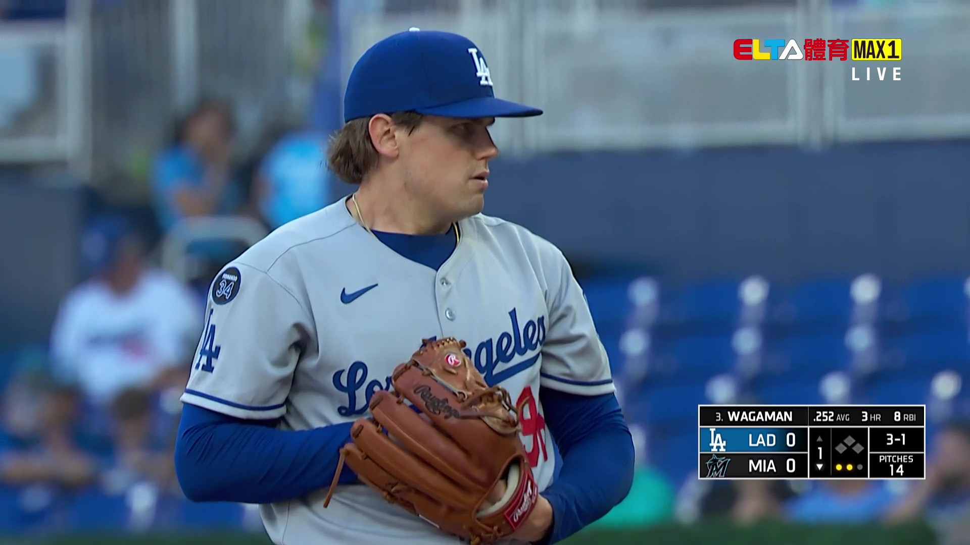 5/8 MLB 道奇 VS 馬林魚 (原音)