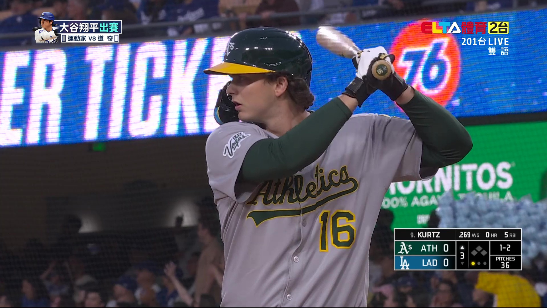 5/14 MLB 運動家 VS 道奇
