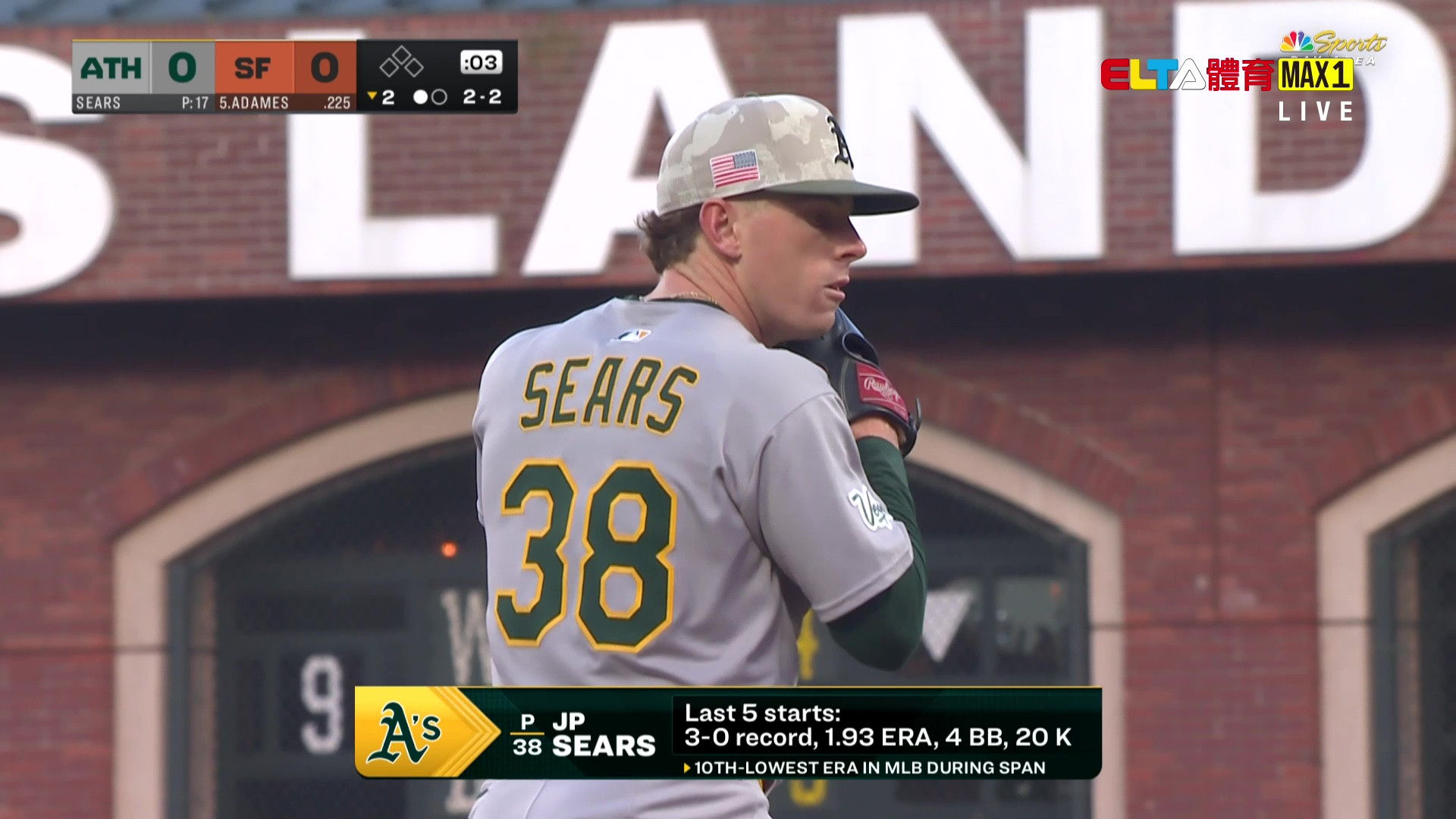 5/17 MLB 運動家 VS 巨人 Webb先發 (原音)