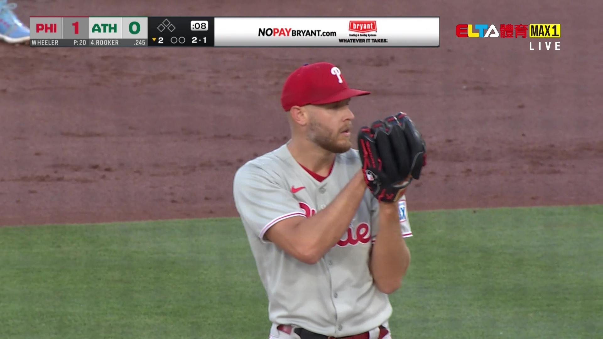 5/24 MLB 費城人 VS 運動家 Wheeler先發 (原音)