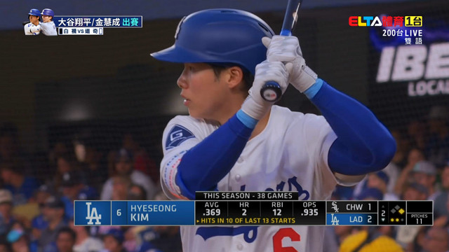 7/3 MLB 白襪 VS 道奇 Kershaw先發