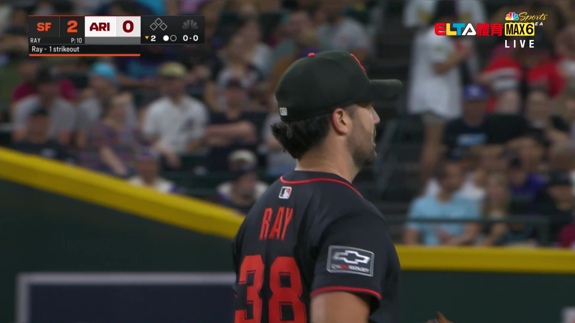 7/4 MLB 巨人 VS 響尾蛇 Ray先發 (原音)