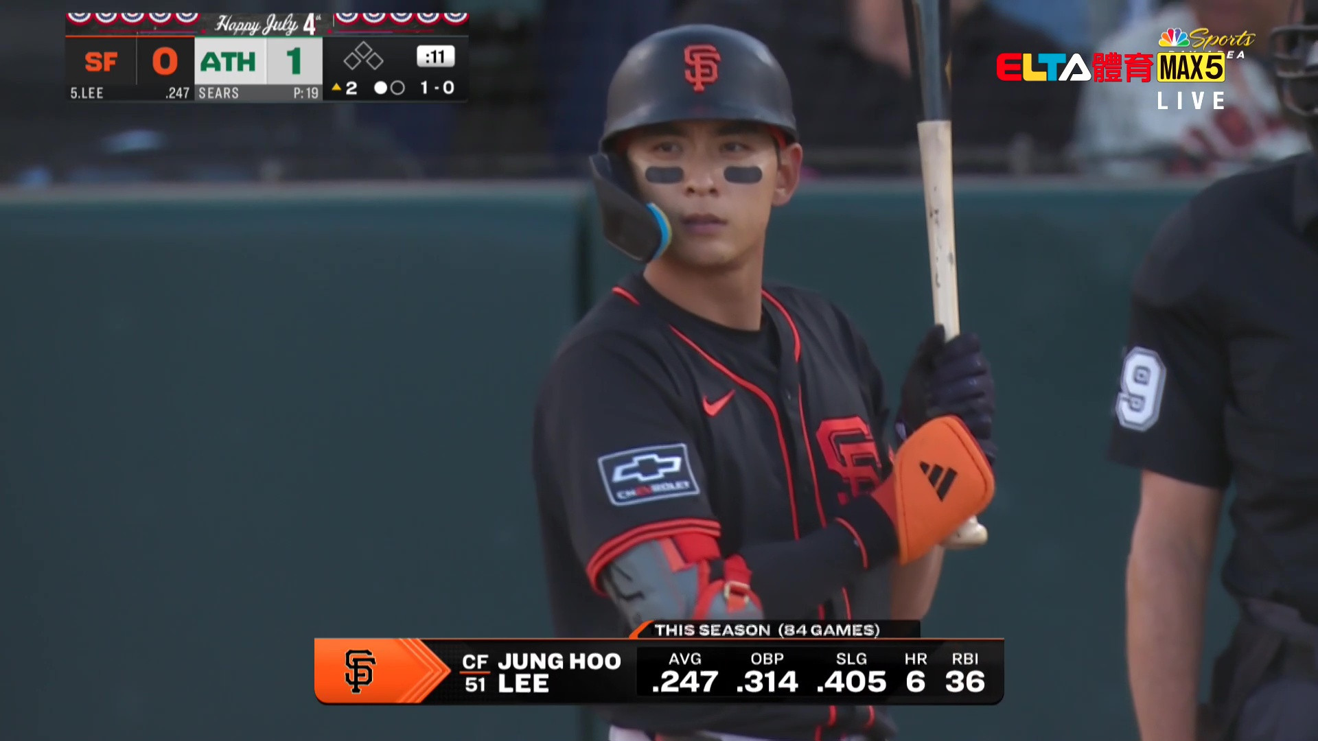 7/5 MLB 巨人 VS 運動家 (原音)
