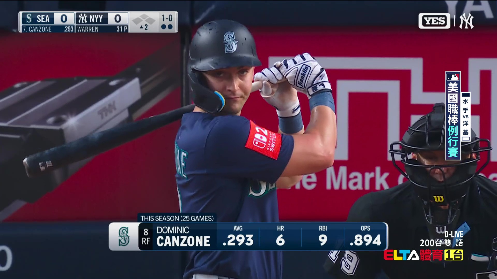 7/9 MLB 水手 VS 洋基