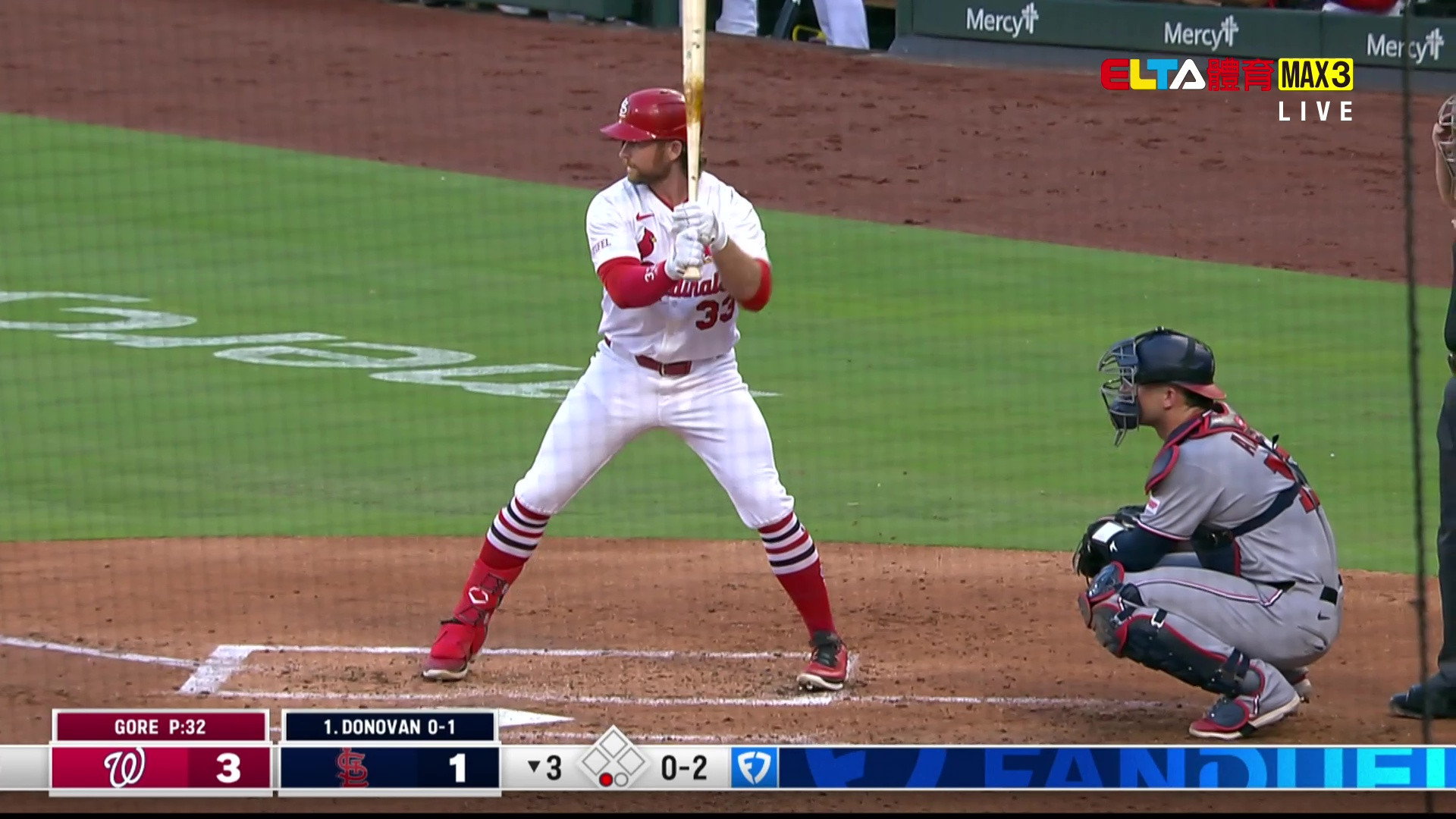 7/10 MLB 國民 VS 紅雀 Gore先發 (原音)