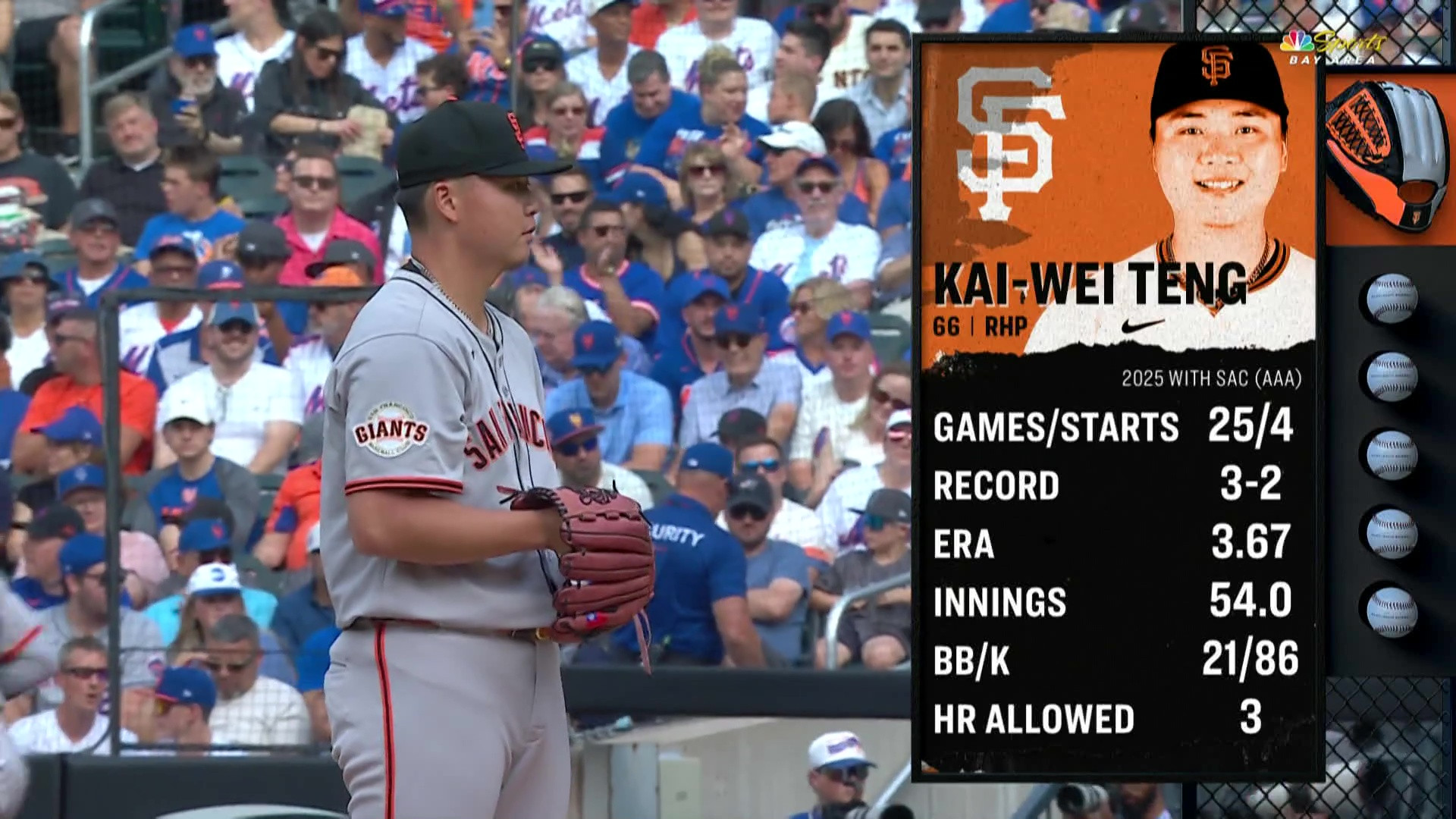 8/3 MLB 巨人 VS 大都會 鄧愷威生涯初先發對千賀滉大