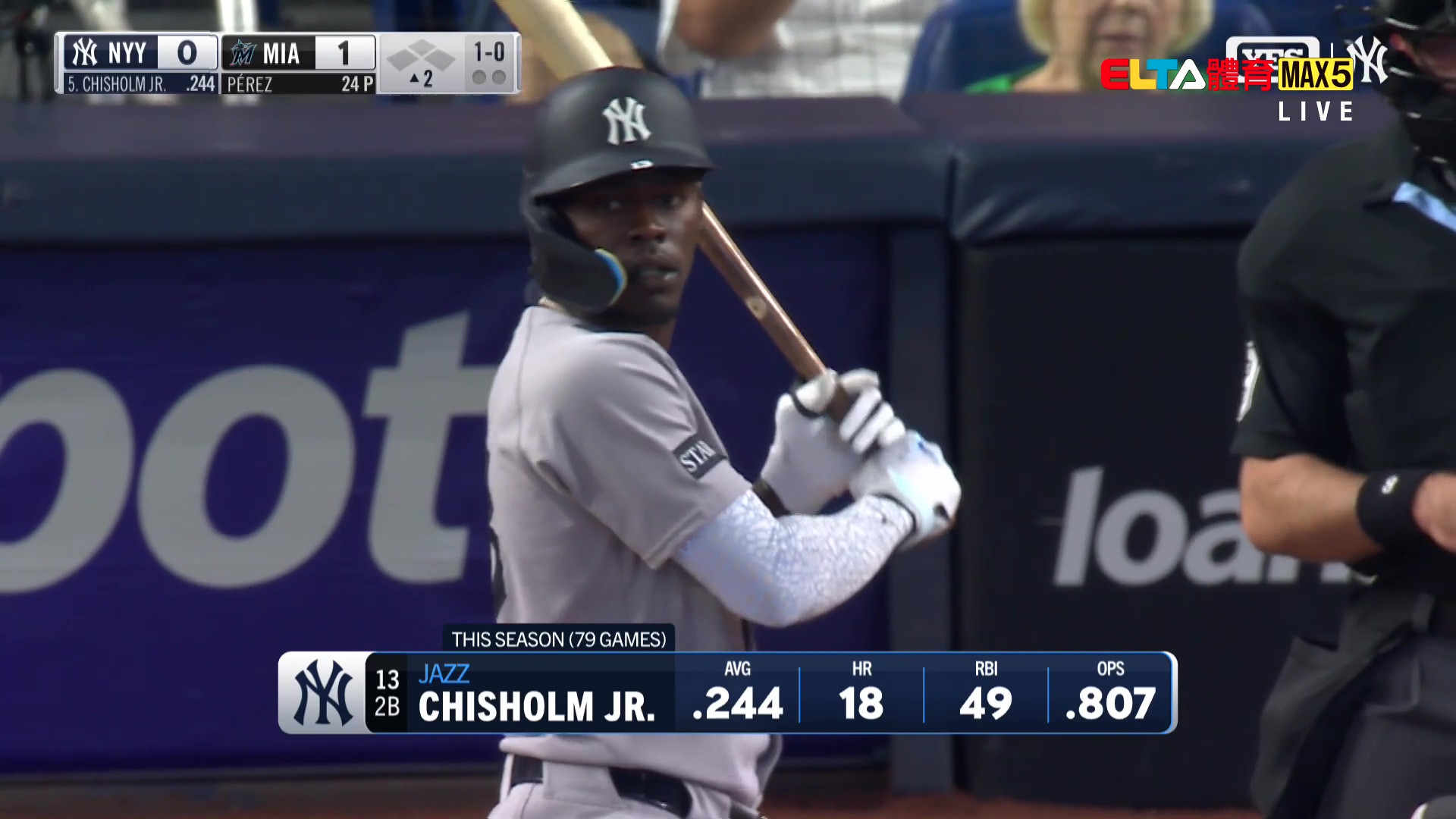 8/3 MLB 洋基 VS 馬林魚 (原音)