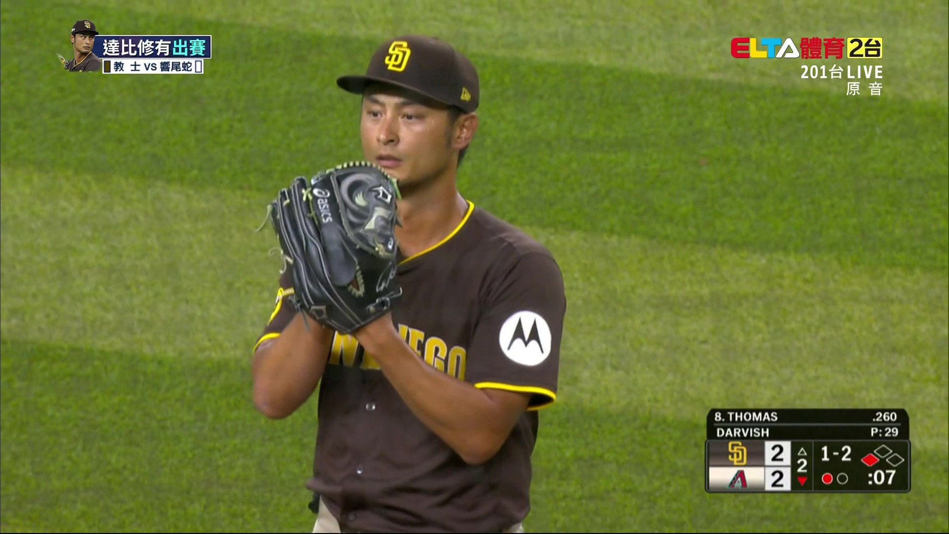 8/6 MLB 教士 VS 響尾蛇 達比修有先發 (原音)