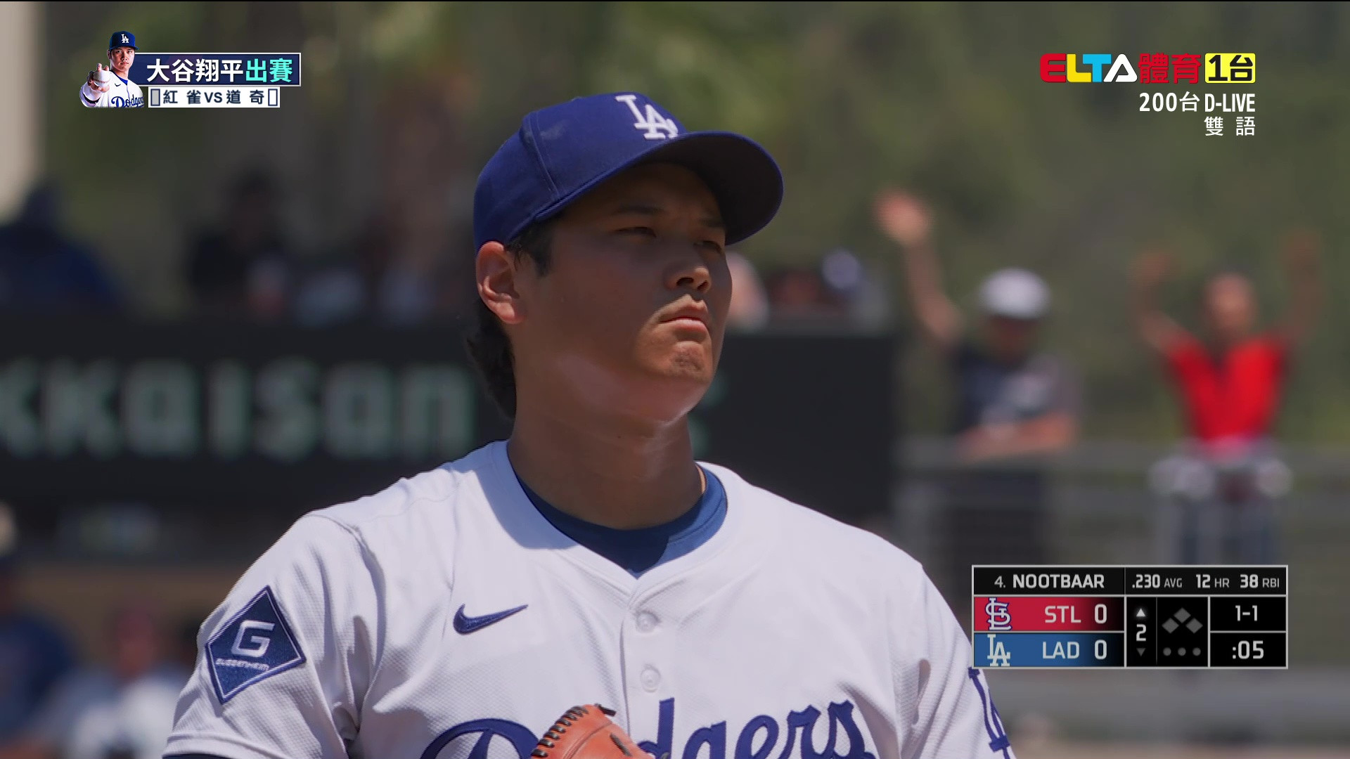 8/7 MLB 紅雀 VS 道奇 大谷翔平登板先發