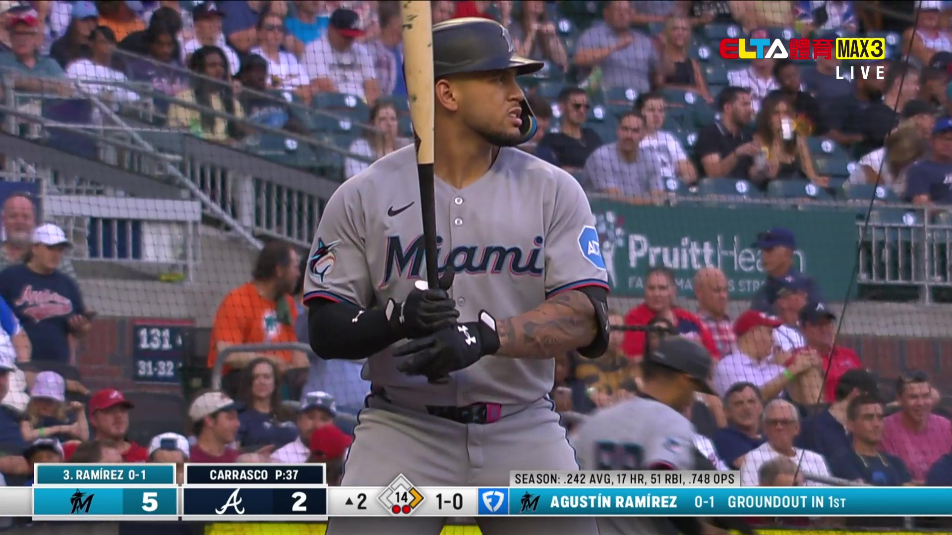 8/8 MLB 馬林魚 VS 勇士 (原音)