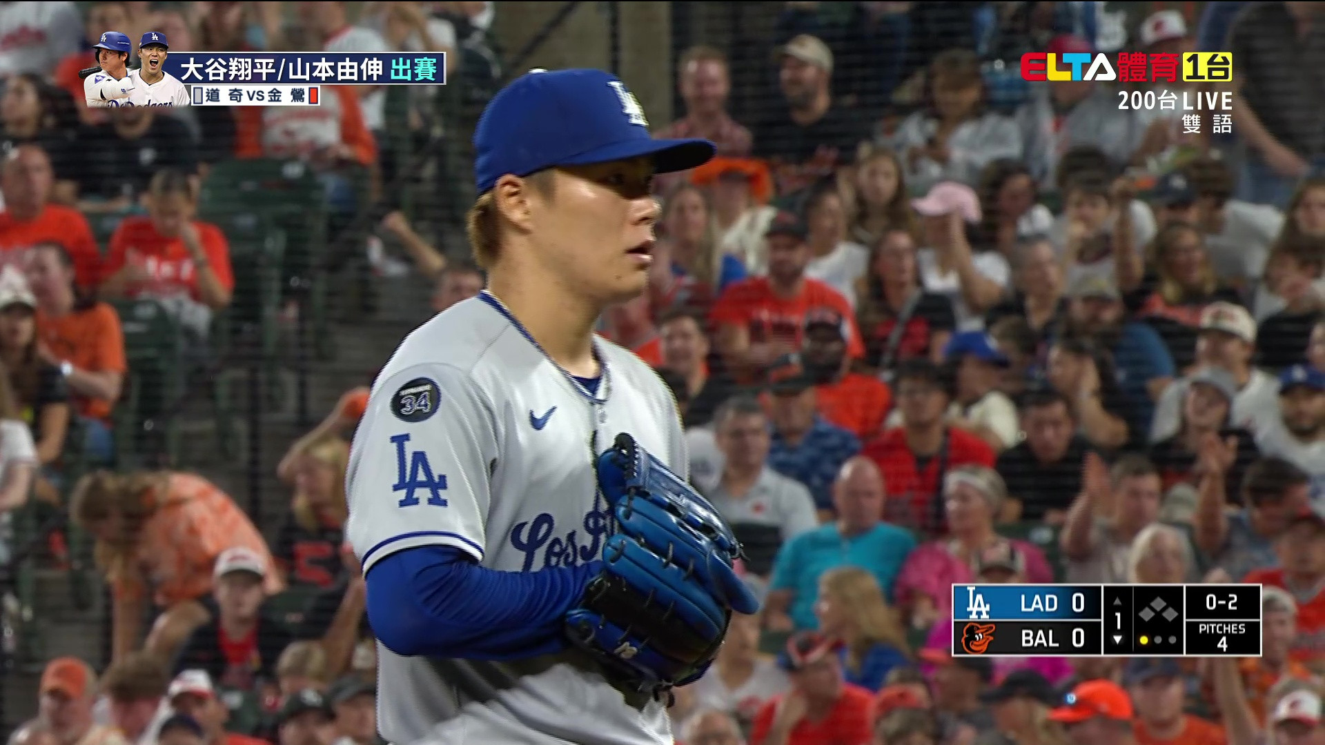9/7 MLB 道奇 VS 金鶯 Rogers先發