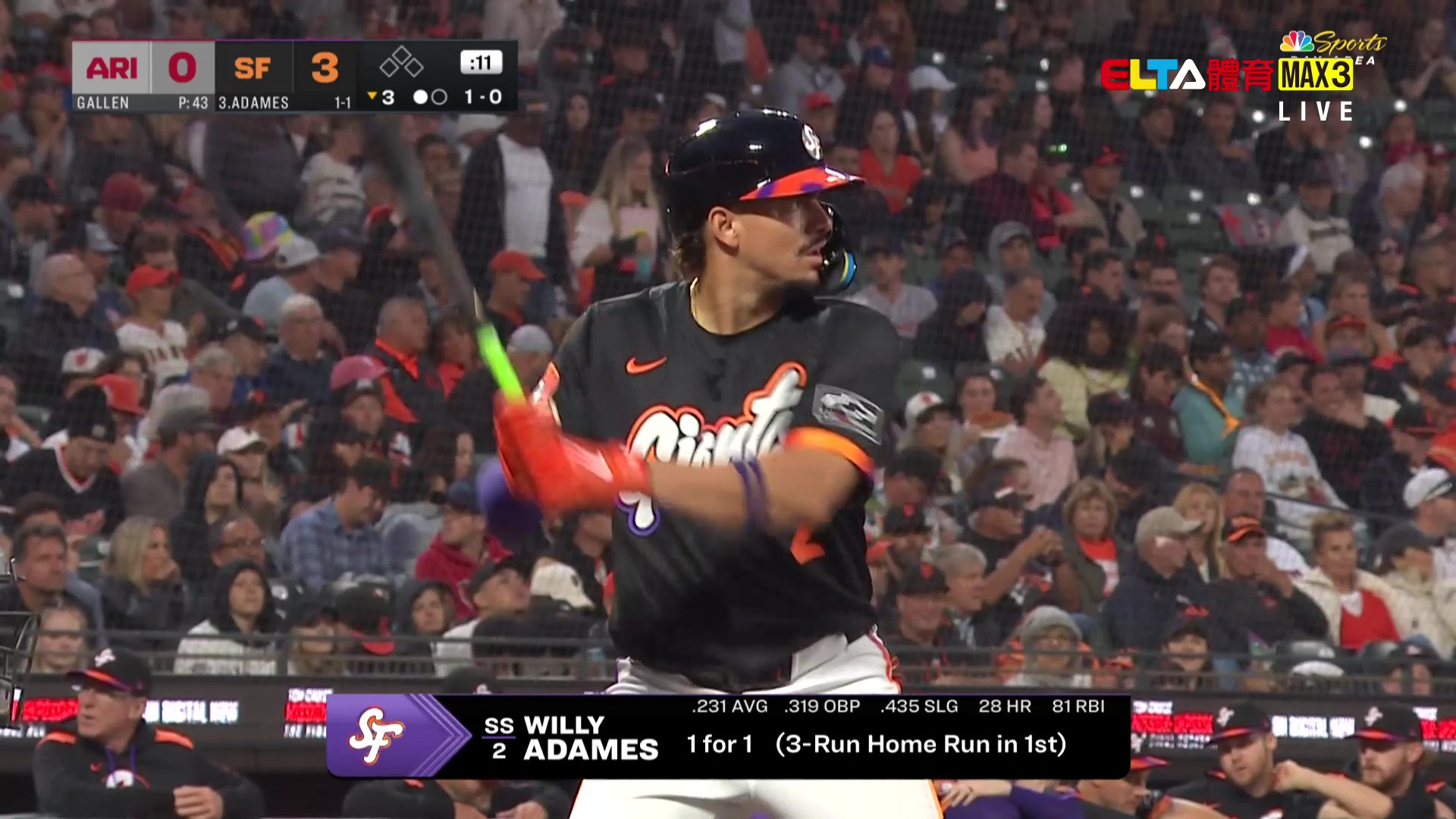 9/10 MLB 響尾蛇 VS 巨人 (原音)