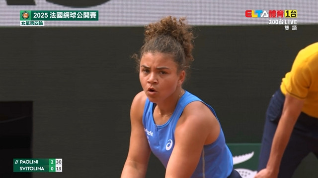 6/1 法網 第8日 女單第四輪 寶莉妮 VS 斯維托莉娜