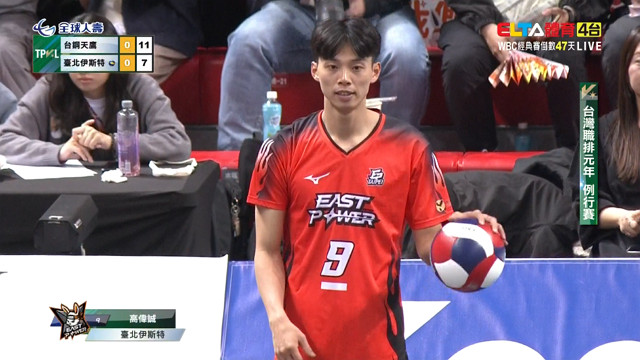 1/17 TPVL 台鋼天鷹 VS 台北伊斯特