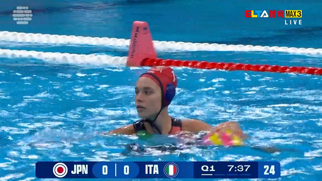 7/23 水球 女子排名賽 日本VS義大利 (原音)