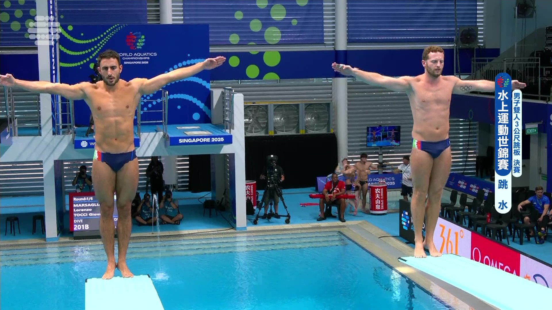 7/30 水上運動世錦賽 跳水 混合雙人3M跳板決賽