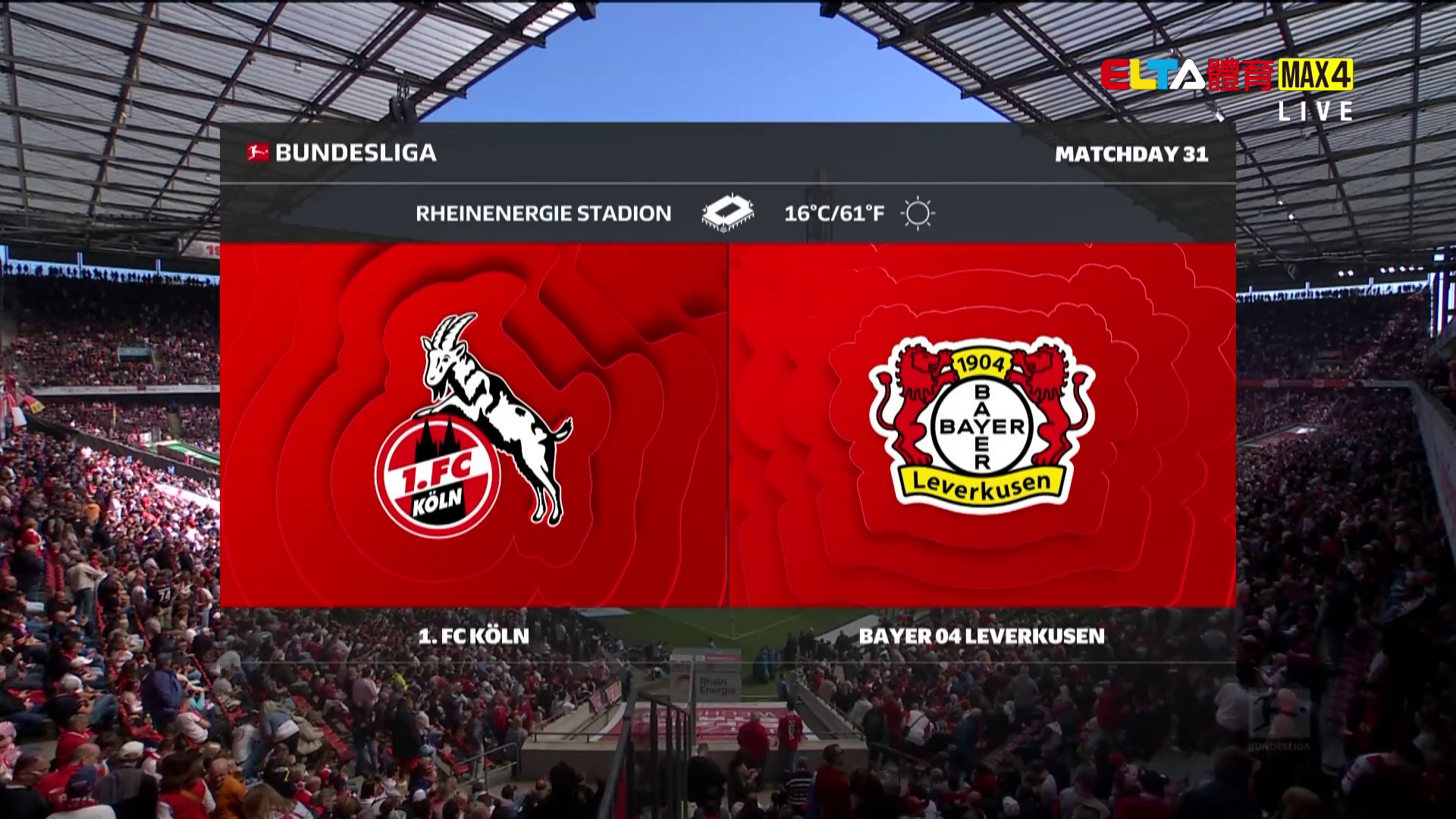 4/25 德甲 科隆 VS 勒沃庫森 第31輪(原音)