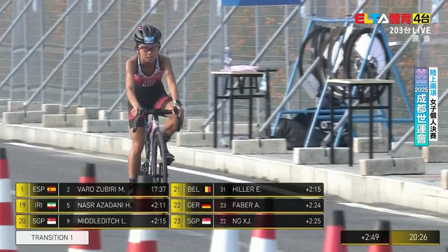 8/15 陸上兩項 女子個人決賽 (原音)