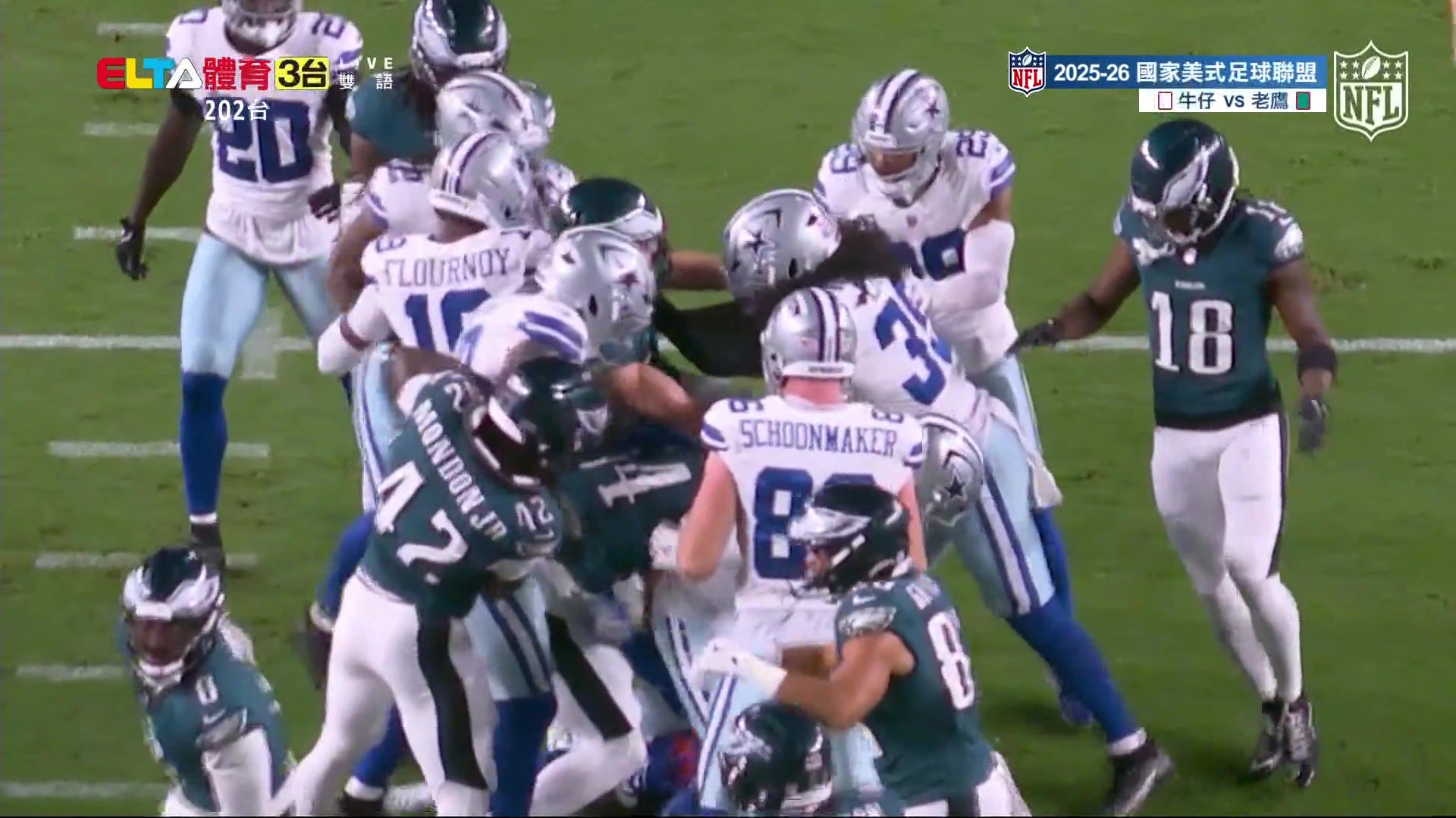 9/5 NFL 牛仔 VS 老鷹 開幕戰