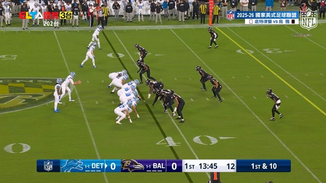 9/23 NFL 底特律獅 VS 烏鴉 例行賽第三週