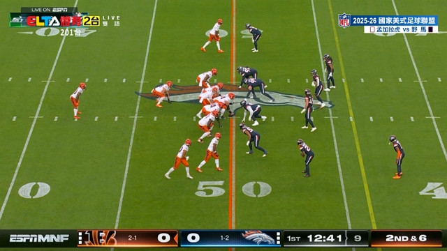 9/30 NFL 孟加拉虎 VS 野馬 例行賽第四週