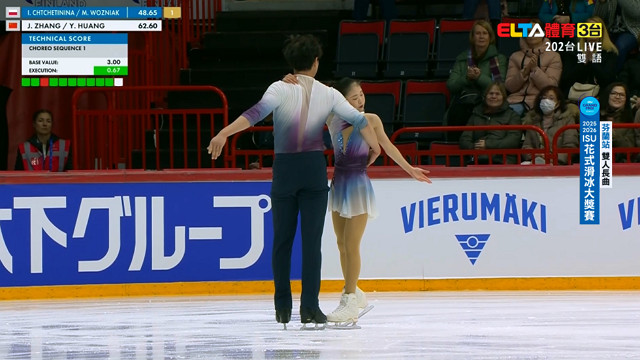 11/22 ISU花式滑冰大獎賽 芬蘭站 雙人長曲