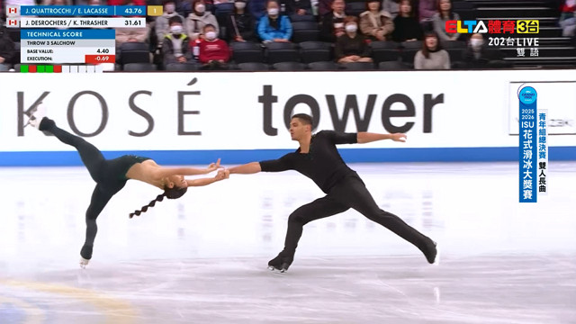 12/6 ISU花式滑冰大獎賽 青年組總決賽 雙人長曲