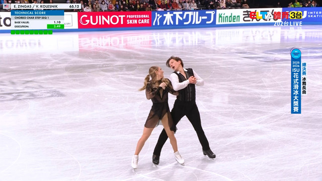 12/6 ISU花式滑冰大獎賽 總決賽 冰舞長曲