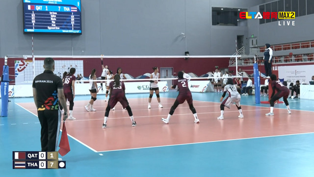 10/26 亞洲青年運動會 卡達VS泰國 排球 女子八強(原音)