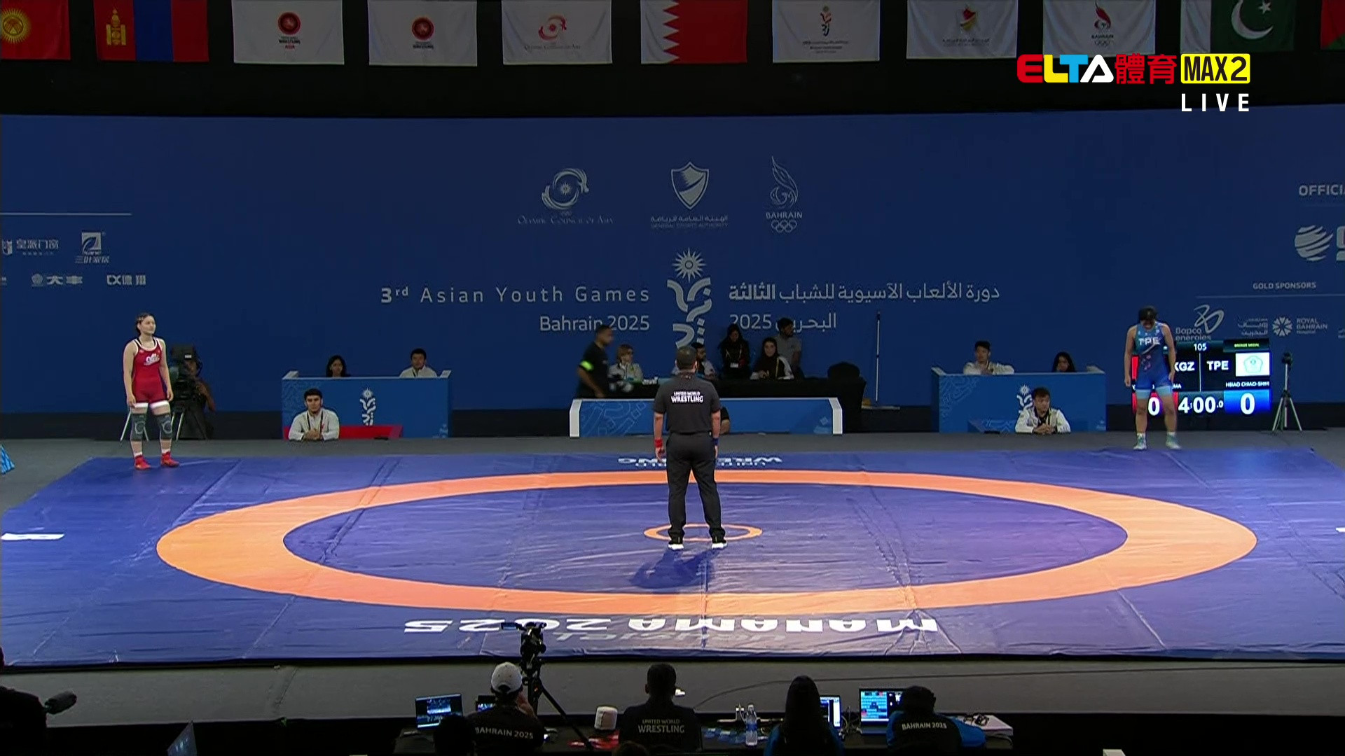 10/28 亞洲青年運動會 角力 蕭喬詩 男45/51/60/71/女40/46/53/61公斤級自由式決賽(原音)