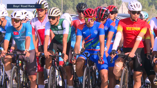 10/29 亞洲青年運動會 中華隊 自由車 男子公路賽決賽 (原音)