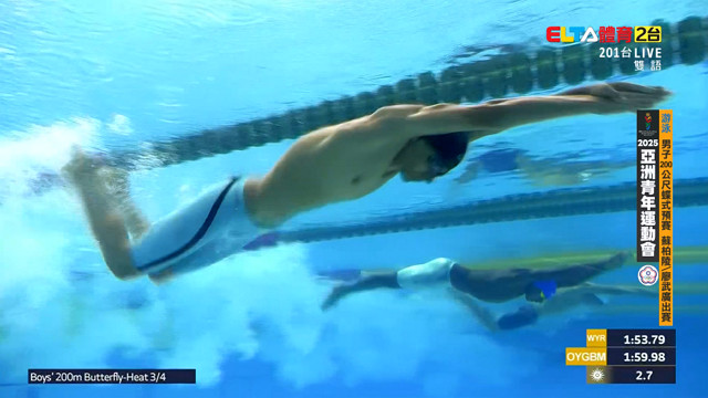 10/30 亞洲青年運動會 中華隊 游泳 預賽