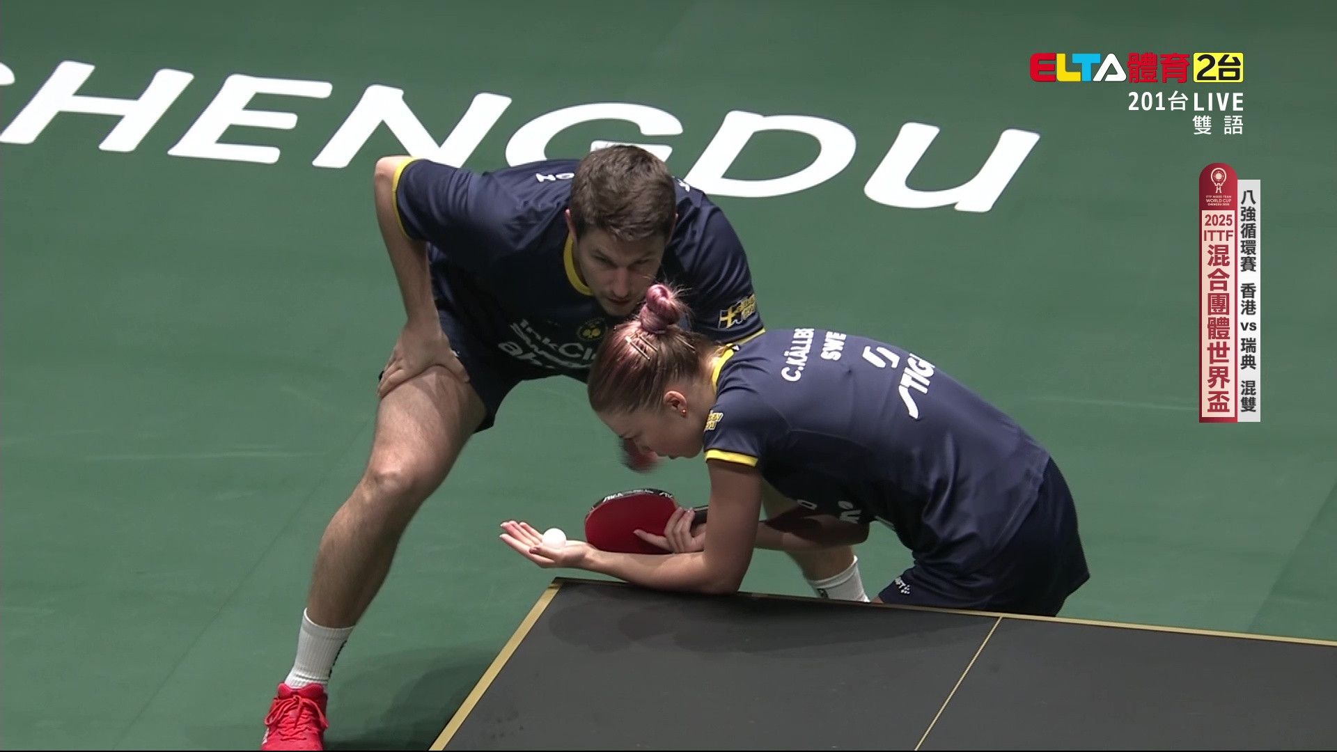 12/4 桌球混團世界盃 八強循環賽第2輪 香港VS瑞典