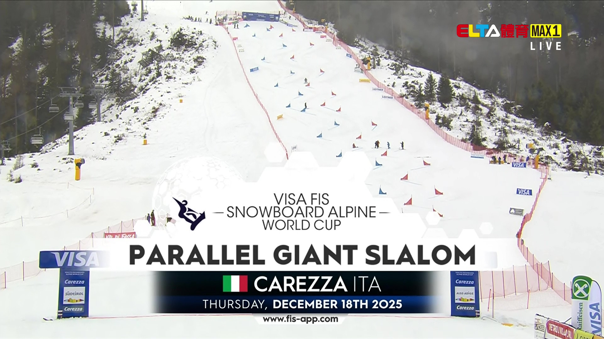 12/18 FIS雪板滑雪世界盃 義大利站 男女平行大曲道賽
