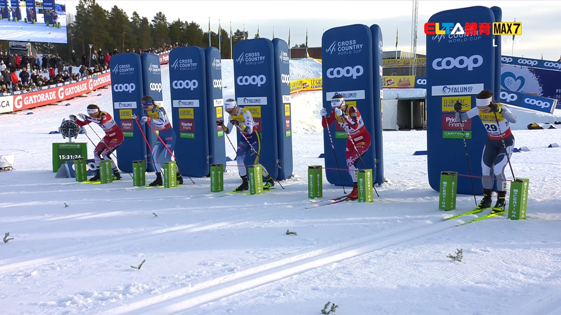 2/28 FIS越野滑雪世界盃 瑞典站 男女競速賽自由式 決賽(原音)
