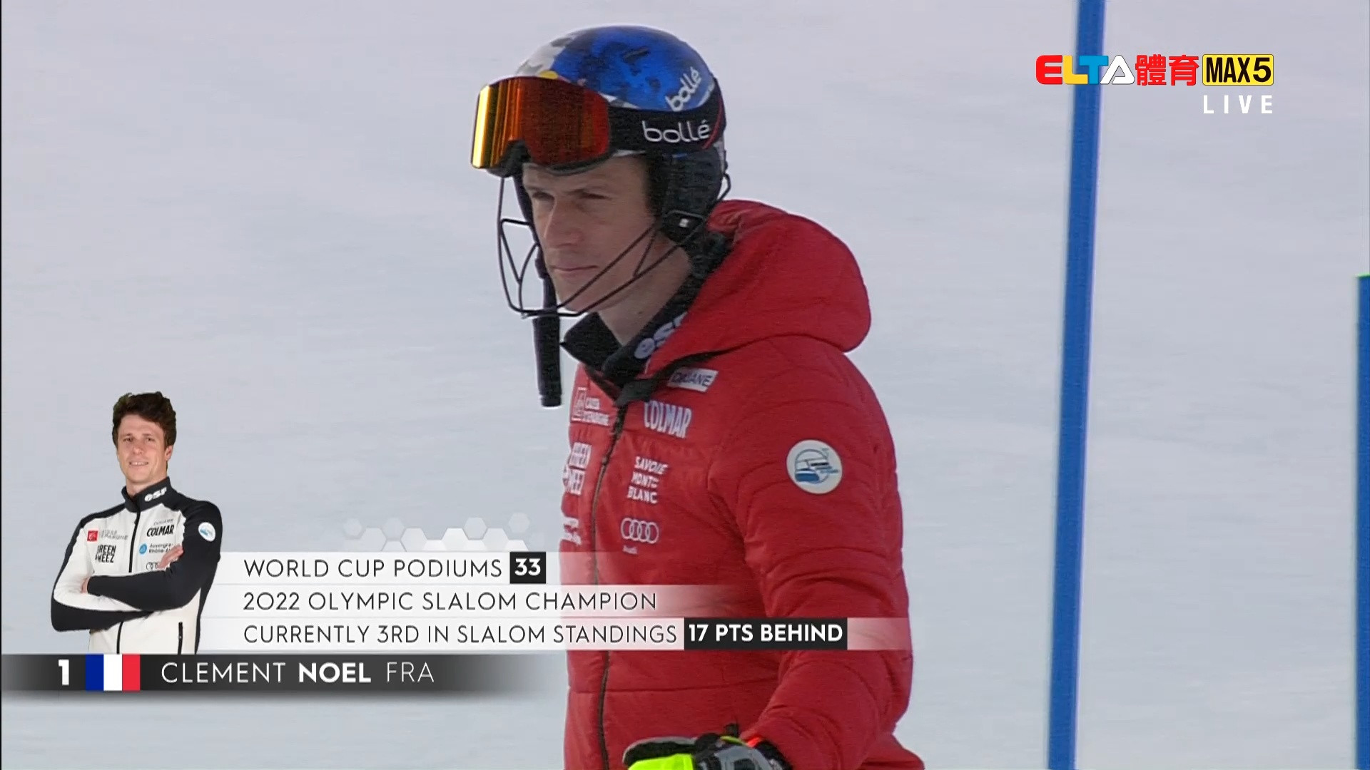 3/8 FIS高山滑雪世界盃 斯洛維尼亞站 男子曲道賽第1趟(原音)