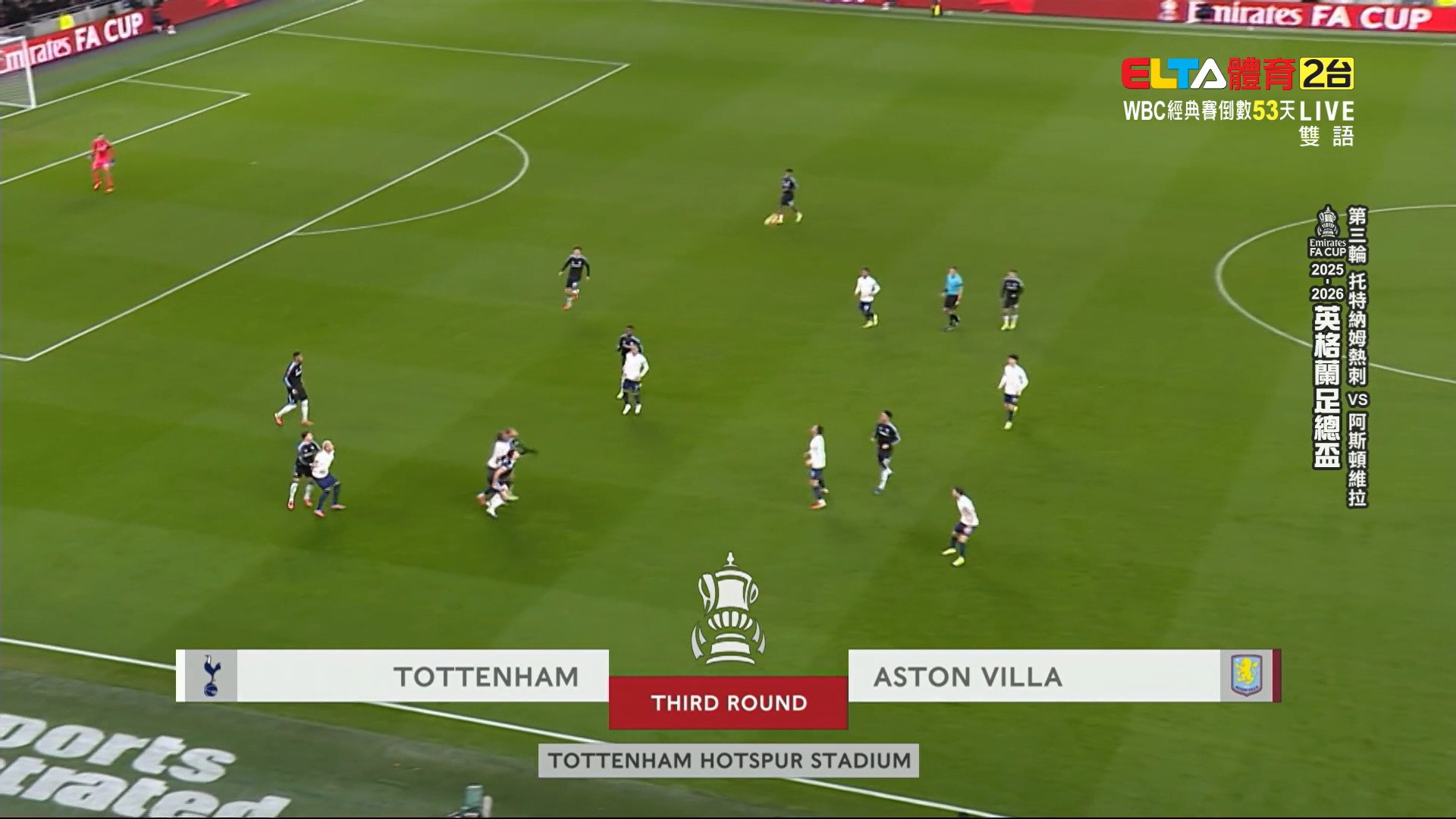 1/10 英格蘭足總盃 托特納姆熱刺 VS 阿斯頓維拉 第3輪